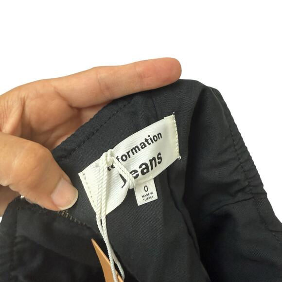 NWT Reformation‎ Karla Studded Bustier Denim Top Black Women’s Size 0 - Picture 6 of 10